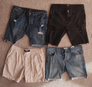 Lote 4 Pantalones Cortos Hollister & Jack Jones