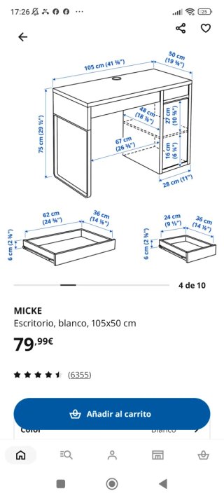 Escritorio Ikea Blanco