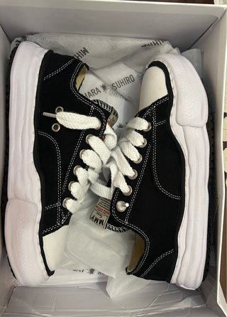 Zapatillas MMY Maison Mihara Yasuhiro Negras Blanc