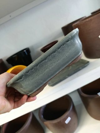 Maceta bonsai esmaltada 16x22x6cm