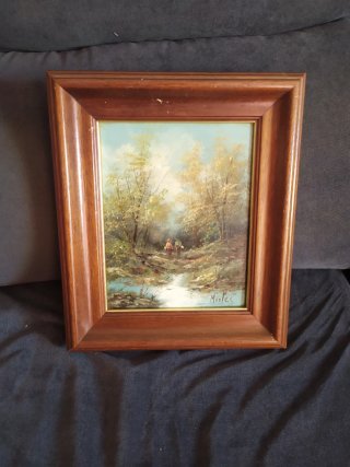 Cuadro óleo firmado Montes
