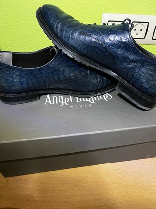 Zapatos Angel Infantes Azul Talla 40