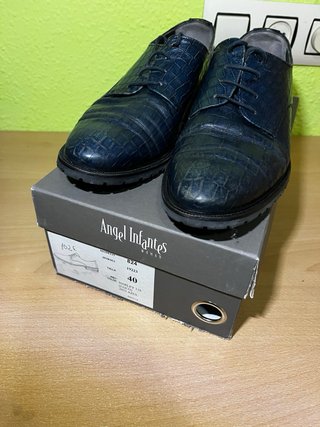 Zapatos Angel Infantes Azul Talla 40