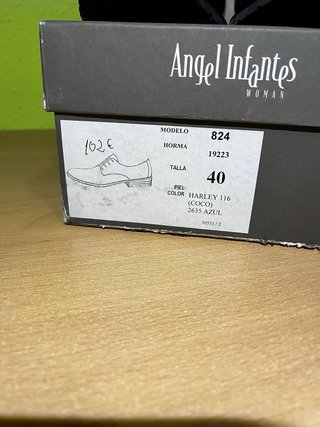 Zapatos Angel Infantes Azul Talla 40