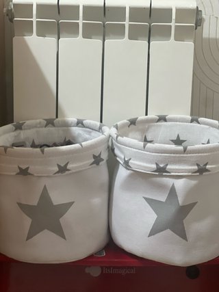 Cestas ItsImagical Estrellas Gris y Blanco