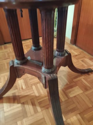 Mesa Auxiliar Velador Antigua de Madera