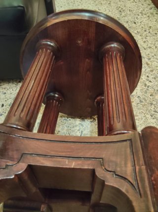 Mesa Auxiliar Velador Antigua de Madera