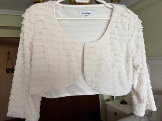 Chaqueta corta beige El Corte Inglés Talla 44