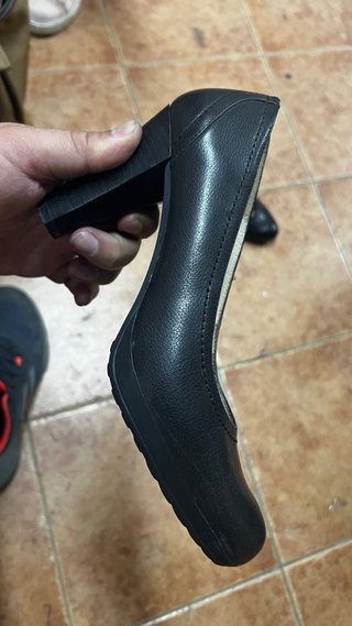 Zapatos de tacón negros piel Talla 39