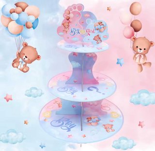 Soporte Cupcakes Fiesta Niño/a