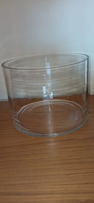 Jarrón de Cristal Transparente