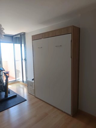 Cama Plegable Madera y Tela
