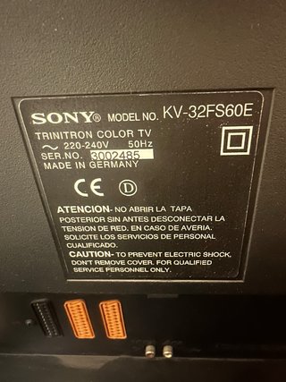 Sony Trinitron KV-32FS60E 32 pulgadas
