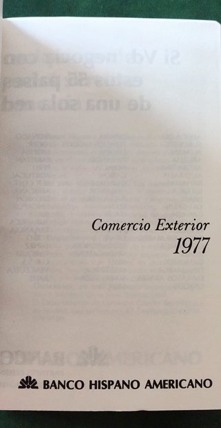 Agenda Comercio Exterior 1977 Banco Hispano