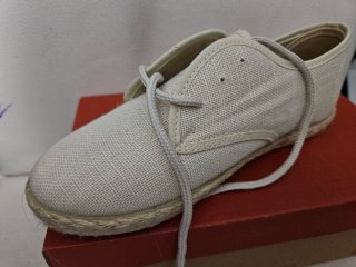 Esparteñas Infantiles Color Lino Hielo Talla 34