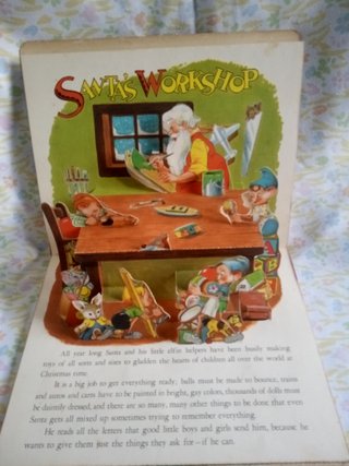 Vintage Pop Up" Christmas Time in Action" año 1949