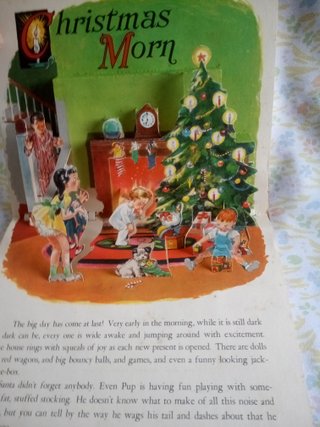 Vintage Pop Up" Christmas Time in Action" año 1949