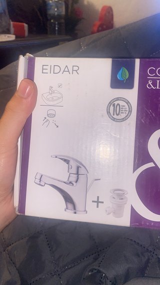 Grifo EIDAR lavabo plata