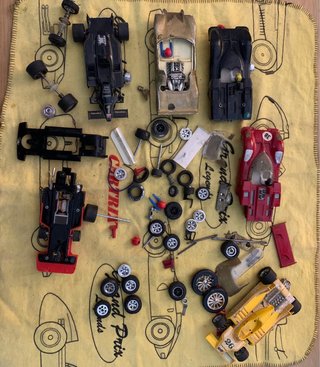 Gran Desguace de piezas y coches Scalextric Exin