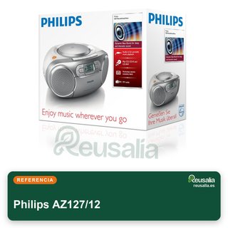 Philips Boombox AZ127/12 reproductor CD portátil