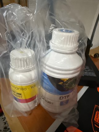 Tinta DTF Amarilla y Cyan