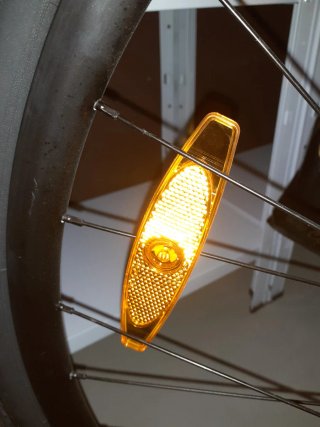 Reflectores para radios de bicicleta
