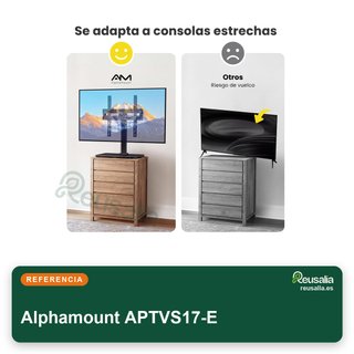 Soporte giratorio TV 24-60" ajustable mesa