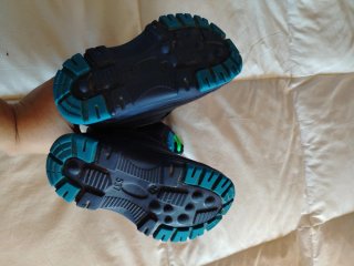 Botas de agua e Invierno Azul y Verde talla 24