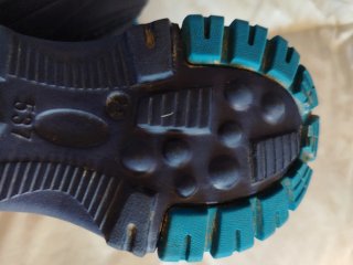 Botas de agua e Invierno Azul y Verde talla 24