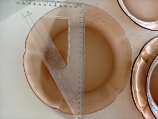 Platos Duralex Vidrio Marrón Transparente