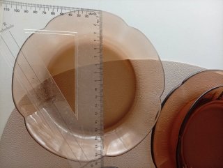 Platos Duralex Vidrio Marrón Transparente