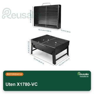Uten Parrilla plegable carbón para acampar