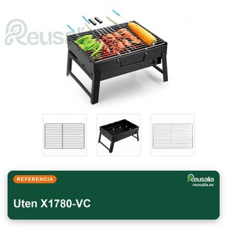 Uten Parrilla plegable carbón para acampar