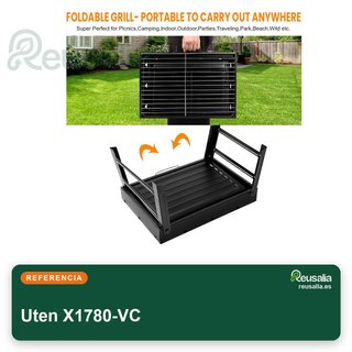Uten Parrilla plegable carbón para acampar