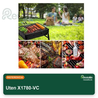 Uten Parrilla plegable carbón para acampar