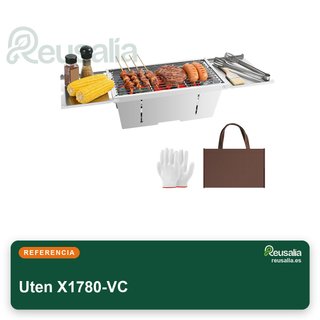 Uten Parrilla plegable carbón para acampar