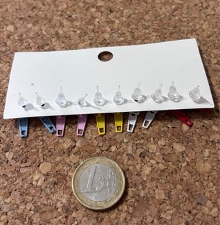 Pendientes con forma de cremallera