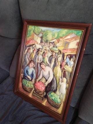 Lámina Manuel - "feria" Enmarcado vintage