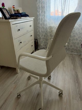 Silla Escritorio IKEA Langfjall Gris/Blanco