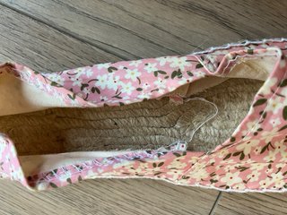 Alpargatas de esparto florales