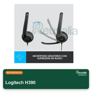Logitech H390 auriculares USB sonido micrófono