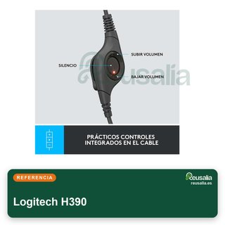 Logitech H390 auriculares USB sonido micrófono
