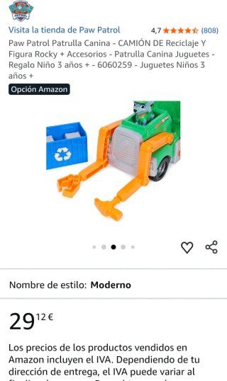 Camión de Reciclaje de Rocky - Patrulla Canina