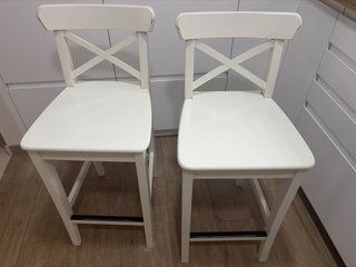 Taburetes Altos Madera Blanco Ikea