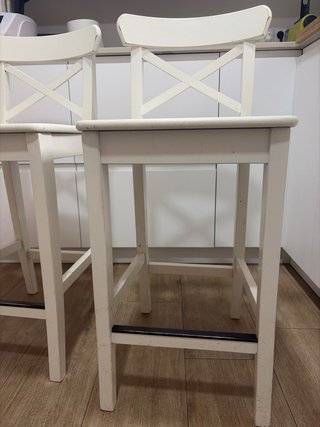 Taburetes Altos Madera Blanco Ikea
