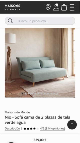Sillón Cama Maisons du Monde Verde