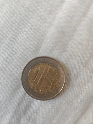 Moneda 2 Euros Francia 2014 Lucha contra el Sida