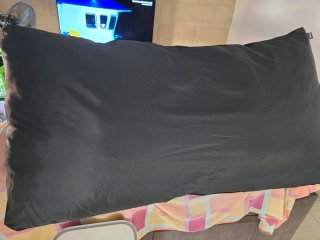 Cama para perro grande negra
