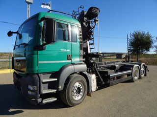 MAN TGS 26 480-CAMIONES GANCHO+GRUA
