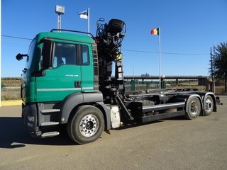 MAN TGS 26 480-CAMIONES GANCHO+GRUA